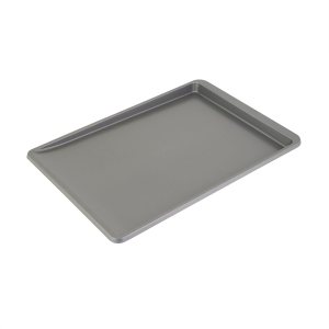 KitchenAid Deslizador de galletas de acero aluminizado antiadherente de 13x18in, contorno plateado KitchenAid Deslizador de galletas de acero aluminizado antiadherente de 13x18in, contorno plateado