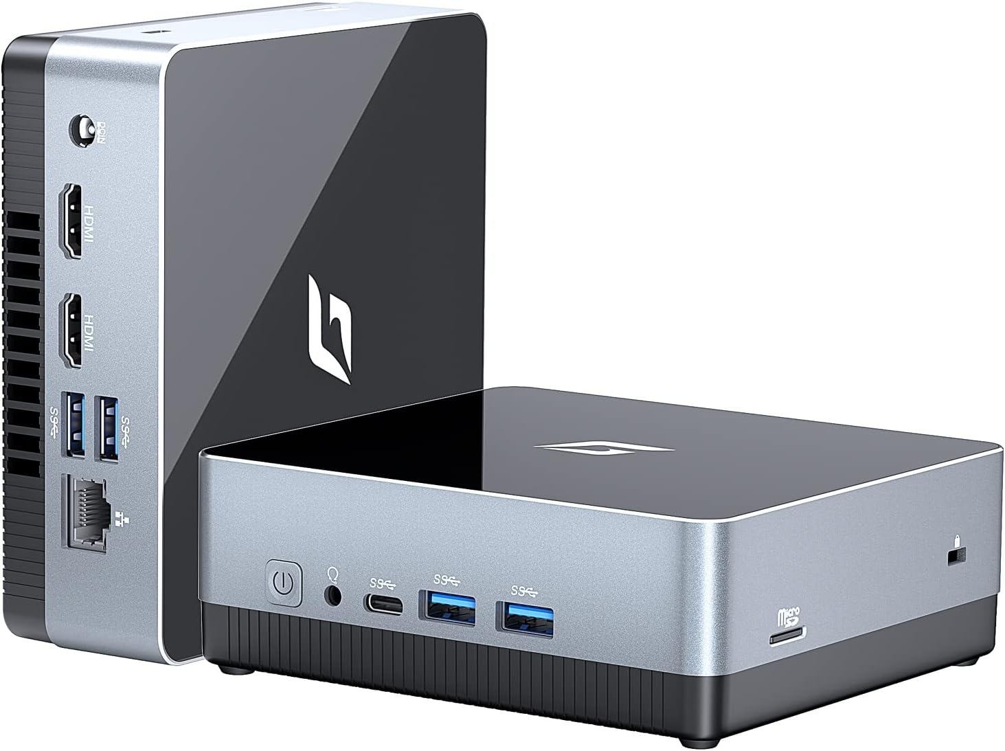 Nano J1 Mini PC Win 11 Pro, Intel N5095A Quad-Core (Beat N5105) Hasta 2.9 Ghz, 16 GB de RAM 3200 MHz, Mini computadora PCIe SSD de 2 TB, soporte de