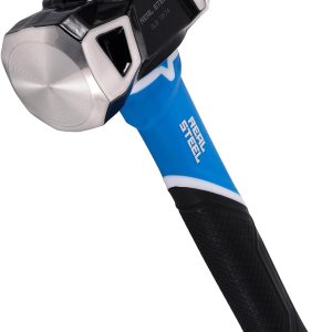Real Steel Martillo de trineo, martillo de palo de perforación de 3 libras con cara de demolición y cara de conducción, 0574 Real Steel Martillo de trineo, martillo de palo de perforación de 3 libras con cara de demolición y cara de conducción, 0574