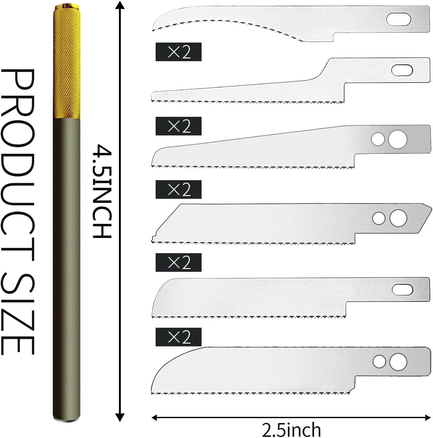 Mini sierra de mano modelo de herramientas de manualidades con 12 cuchillas de modelado, cuchillo de modelado, kit de herramientas de sierra para