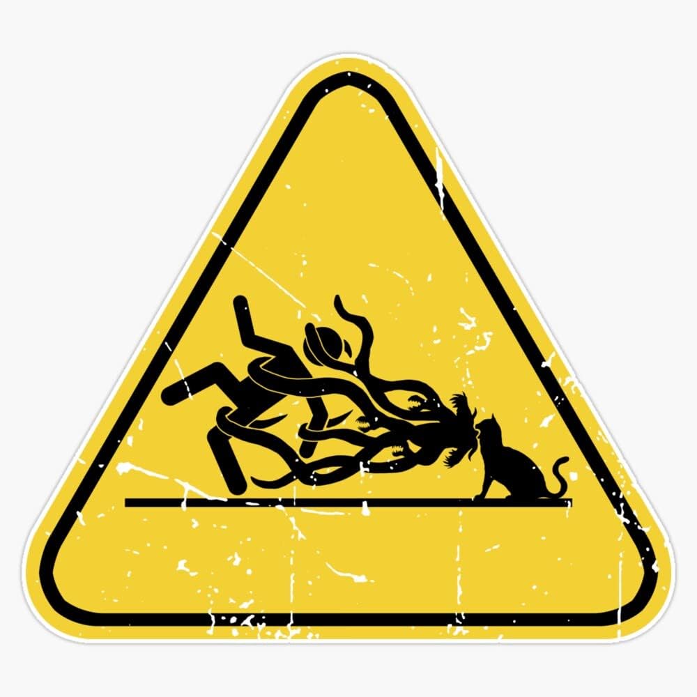 Flerken Hazard – Calcomanía de vinilo para parachoques (5 pulgadas)