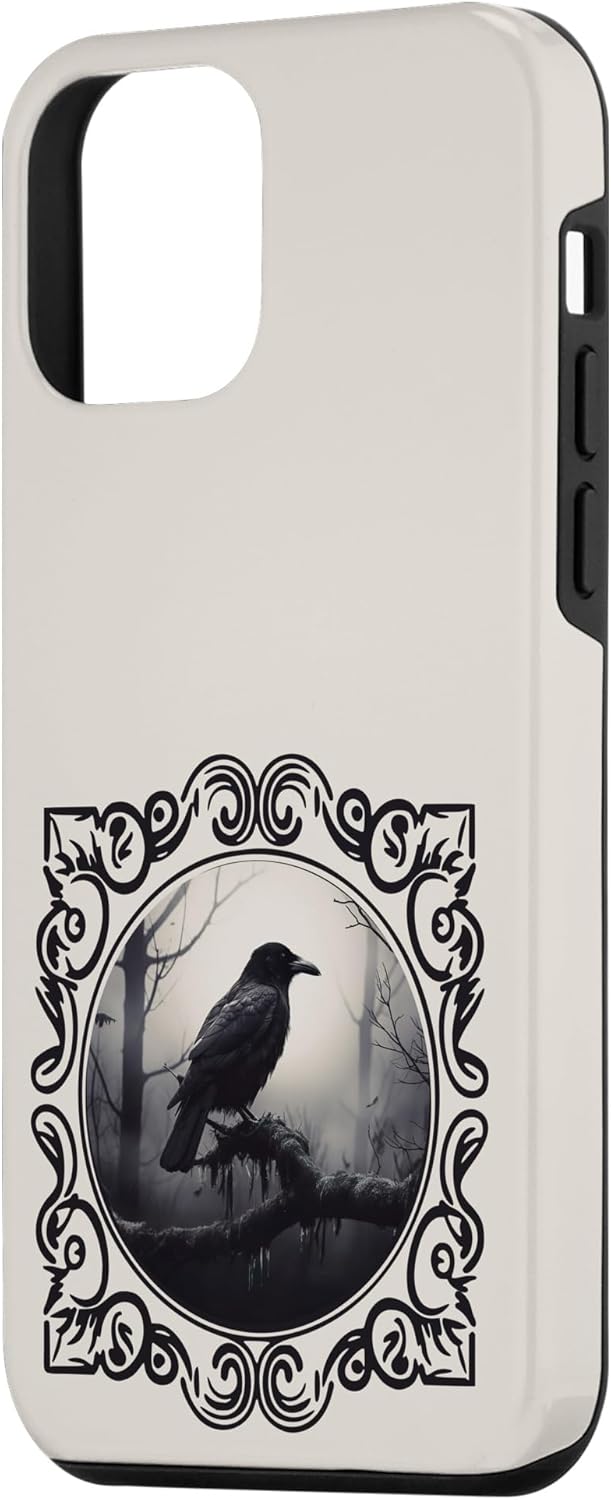 Funda para iPhone 12 mini Cuervo Eerie y Cuervo Negro