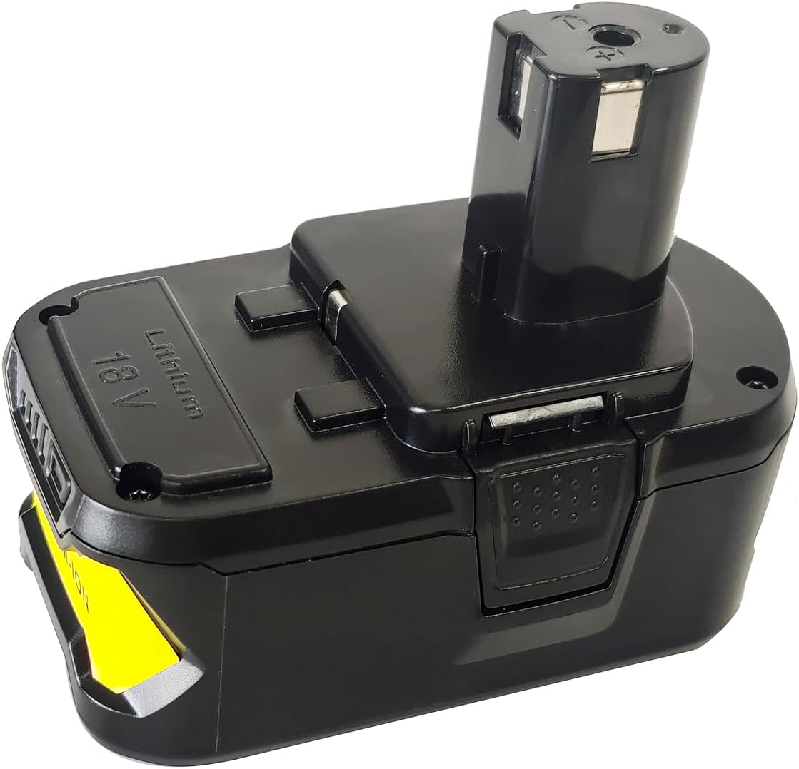 QCZRED Batería P108 de 18 V 5000 mAh y cargador P117 para Ryobi 18 V P102 P103 P104 P105 P107 P109 batería de litio para herramientas Ryobi de 18