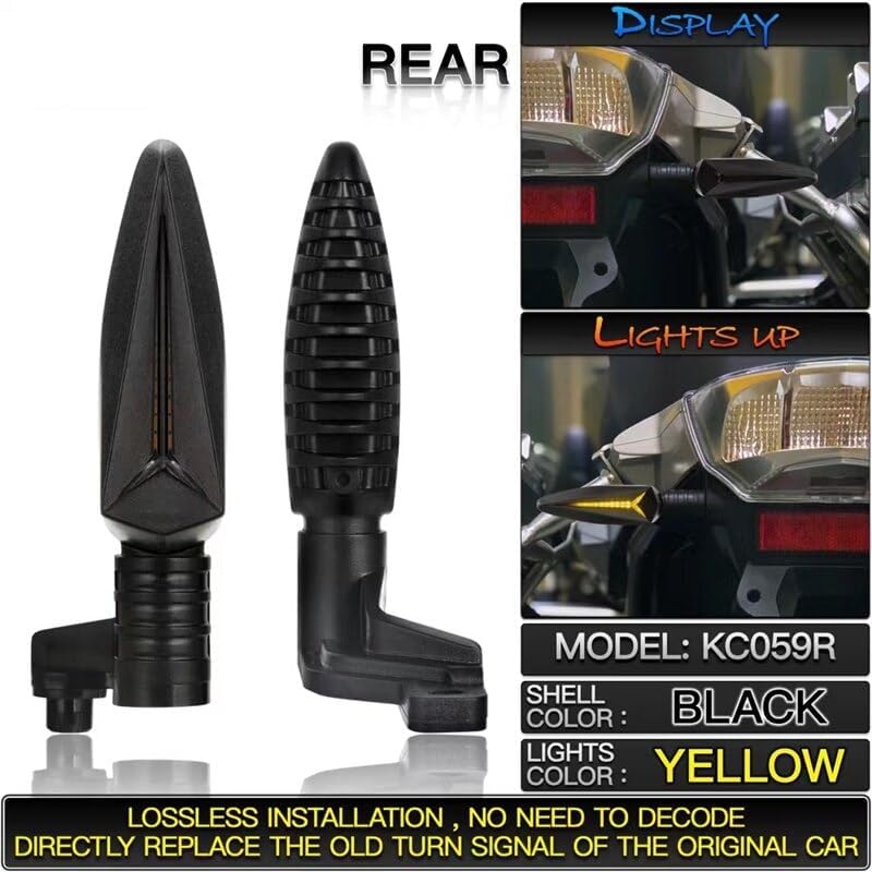 Motorcycle Turn Signal Light Flowing Water Blinker 12-V Flasher FOR B-MW R1200GS F800F650GS F700GS R 1200 GS G310GS (Color  2PCS Rear)