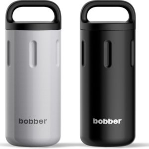 Paquete de botellas de agua de acero inoxidable aisladas al vacío de 20 onzas para bebidas frías y calientes, con tapa extra ancha y taza con asa Paquete de botellas de agua de acero inoxidable aisladas al vacío de 20 onzas para bebidas frías y calientes, con tapa extra ancha y taza con asa