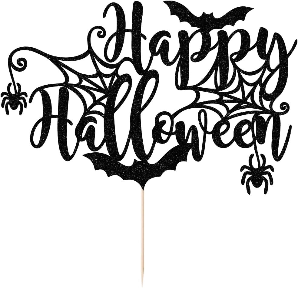 Decoración para pastel de Halloween, fiesta de terror de Halloween, vampiro zombi sangriento feliz Halloween, fiesta temática de la muerte,