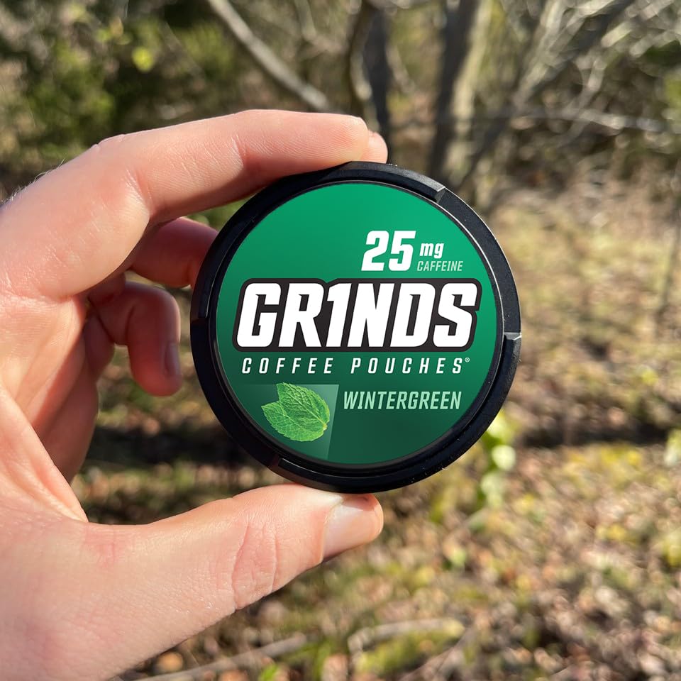 Bolsas de café Grinds  3 latas de vainilla  Sin tabaco, sin nicotina alternativa saludable  18 bolsas por lata