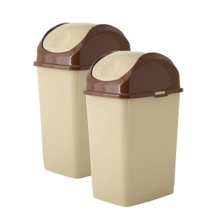 Superio Mini basurero de escritorio con tapa superior abatible, portátil, de plástico, para encimera, escritorio, tocador de maquillaje, baño, Superio Mini basurero de escritorio con tapa superior abatible, portátil, de plástico, para encimera, escritorio, tocador de maquillaje, baño,