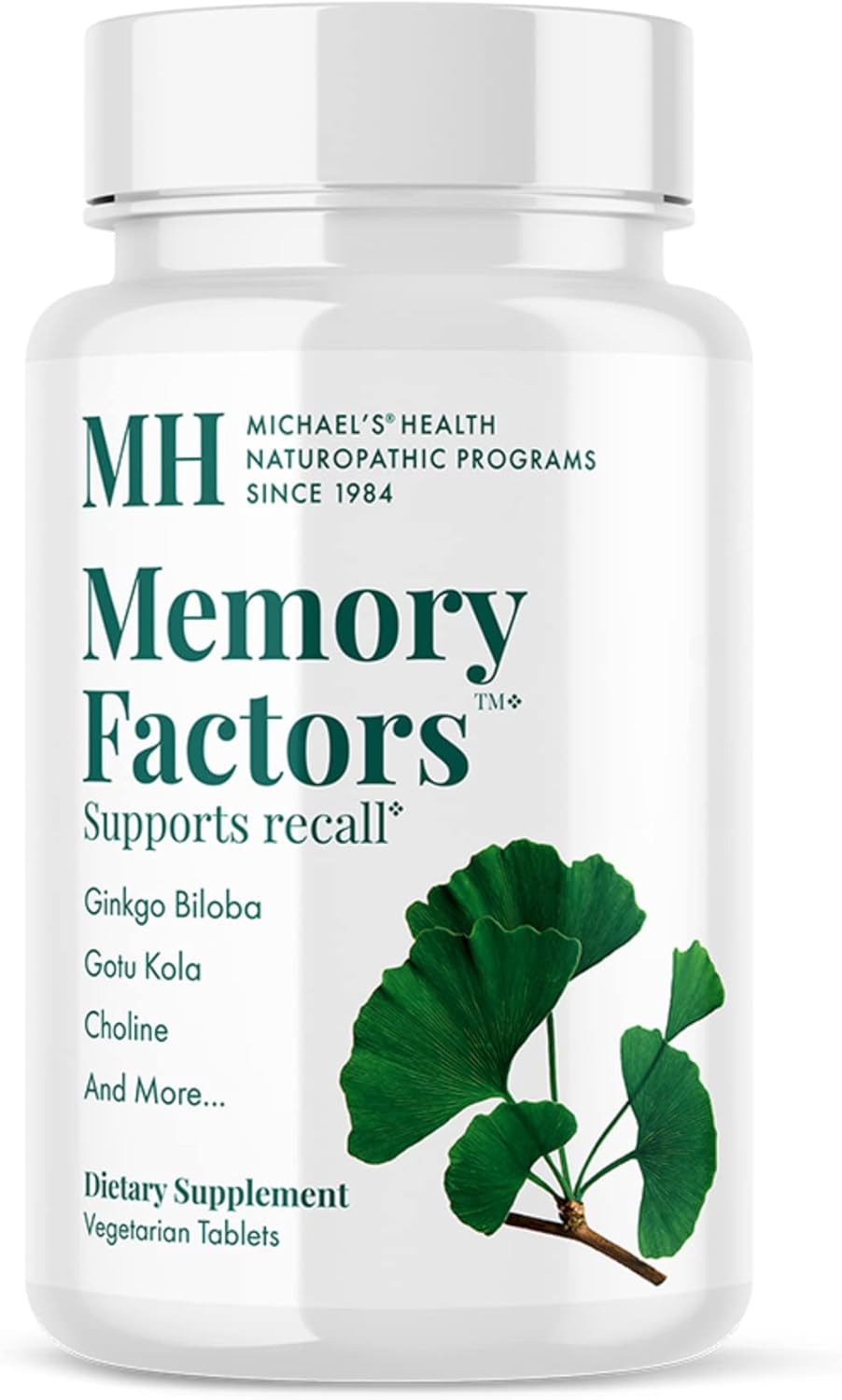 MICHAEL’S Health Naturopathic Programs Factores de memoria – 90 tabletas vegetarianas – Proporciona nutrición de memoria y cognición – Kosher – 20