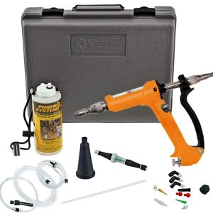 Purgador de frenos y embrague, para marcha atrás, solo requiere una persona, aluminio fundido, marca Phoenix Systems (modelo 2002HD-B) Purgador de frenos y embrague, para marcha atrás, solo requiere una persona, aluminio fundido, marca Phoenix Systems (modelo 2002HD-B)