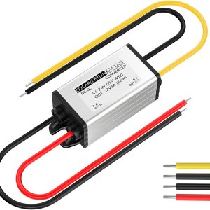 Regulador reductor convertidor reductor reductor de CC de 24 V a 12 V, adaptador de fuente de alimentación de 3 A 36 W para automóvil, camión, Regulador reductor convertidor reductor reductor de CC de 24 V a 12 V, adaptador de fuente de alimentación de 3 A 36 W para automóvil, camión,