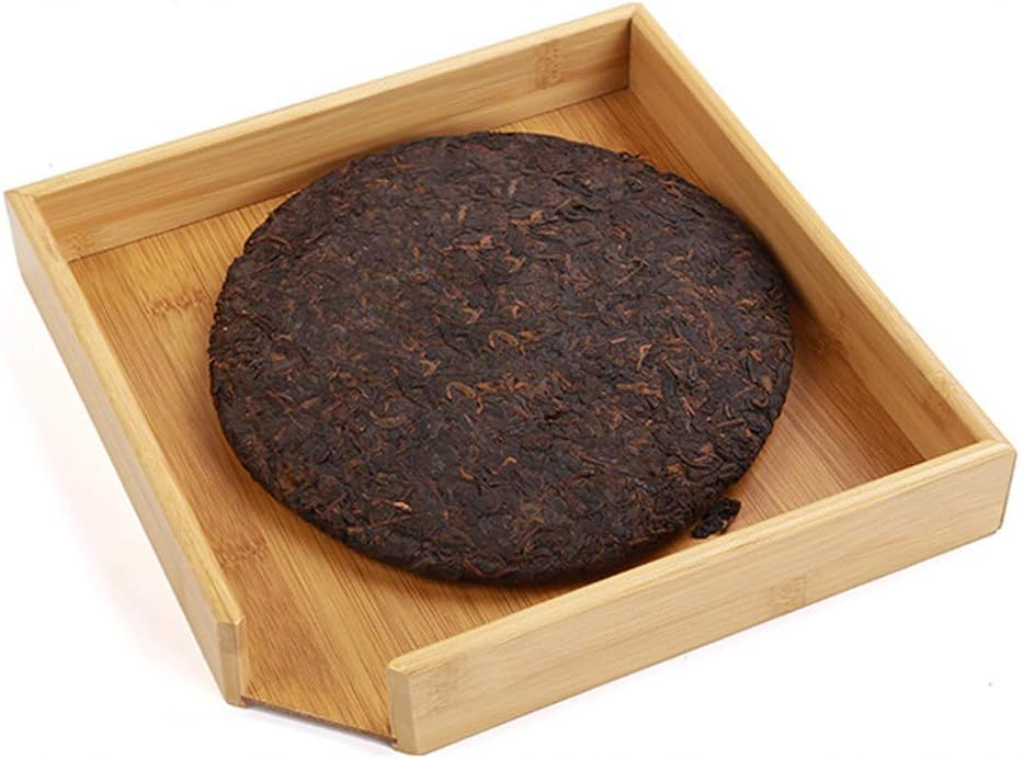 Caja de té de bambú natural de 5 capas, organizadores de té de madera y almacenamiento, gran baúl de té de madera con cajón deslizante para té Pu’er