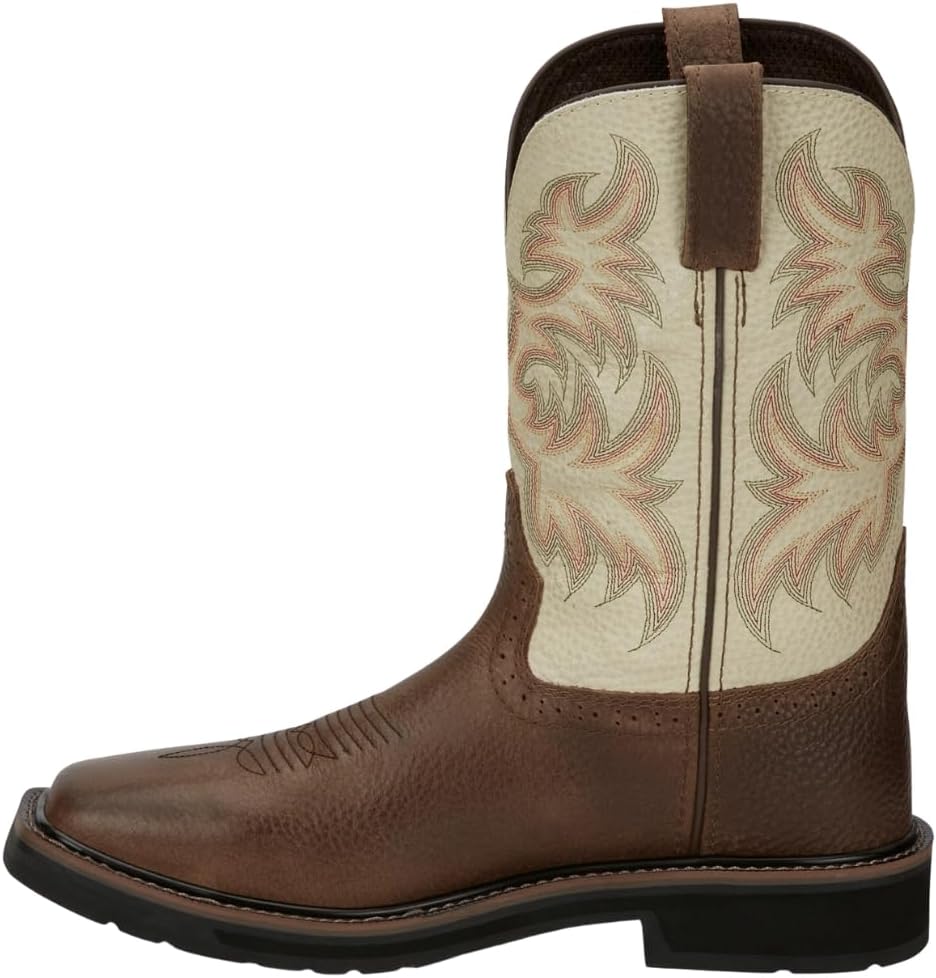 Justin Driller Western – Botas de trabajo para hombre, punta de acero, Se4684