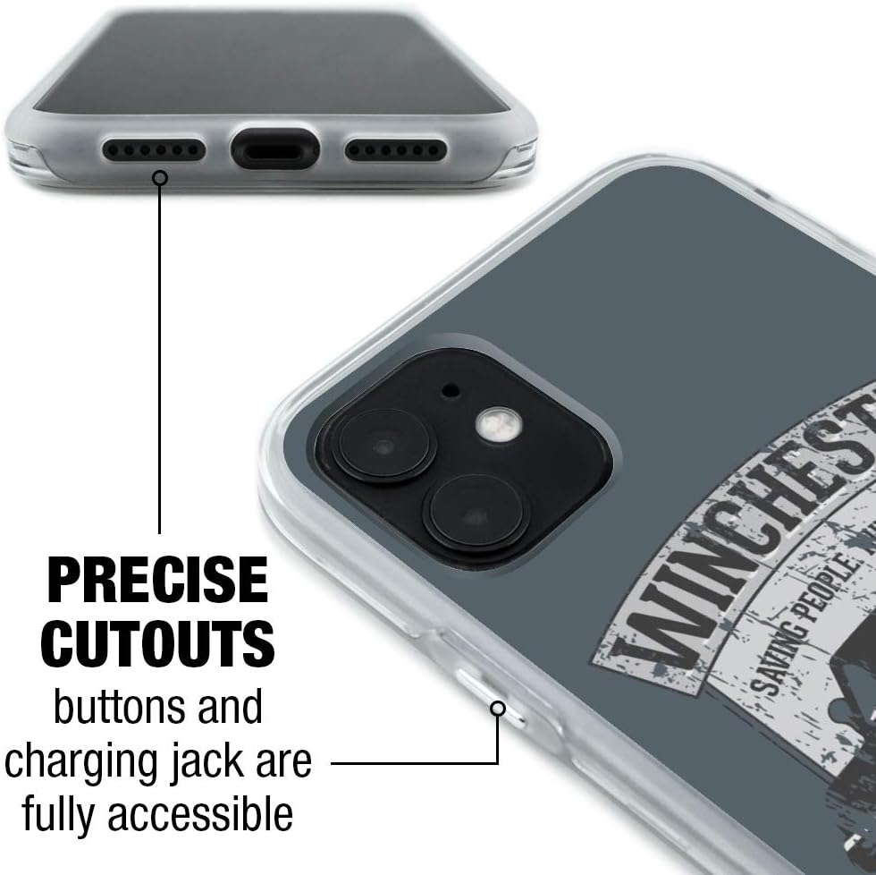 Supernatural Brother’s Impala – Funda protectora de goma híbrida para Apple iPhone 8, 8 Plus, X, 11, 11 Pro, 11 Pro Max