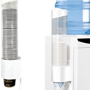 Dispensador de vasos de papel desechable, dispensador de tazas para tazas de cono o fondo plano de 5 onzas a 7 onzas, dispensador de tazas de Dispensador de vasos de papel desechable, dispensador de tazas para tazas de cono o fondo plano de 5 onzas a 7 onzas, dispensador de tazas de