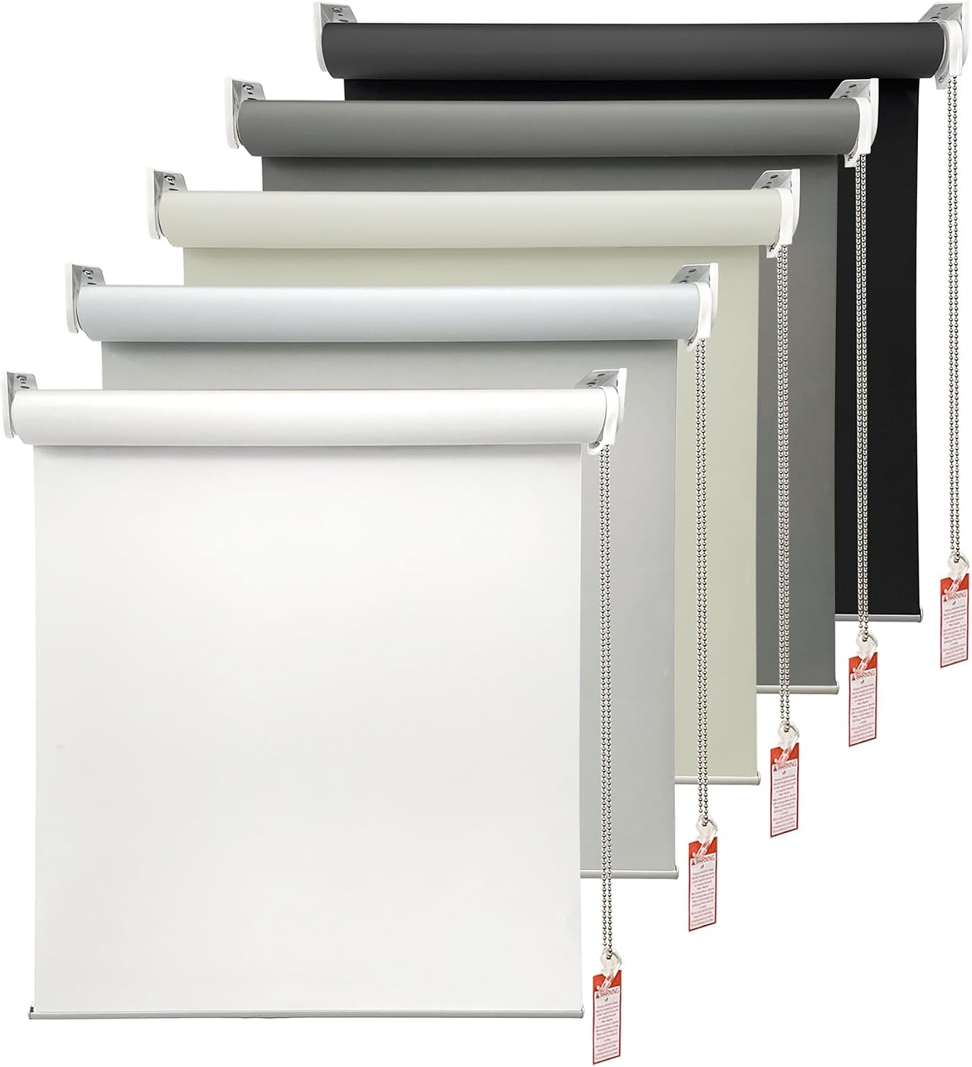 homebox cortinas enrollables 100% opacas, con aislamiento térmico, tela impermeable con protección ultravioleta, con cadena, para hogar y oficina