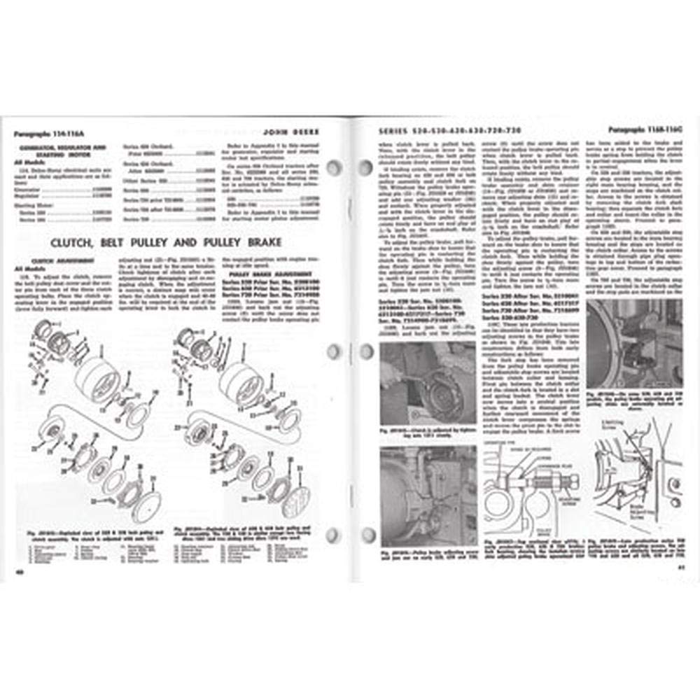 JD-16 – Manual de taller para tractor John Deere 520 530 620 630 720 730