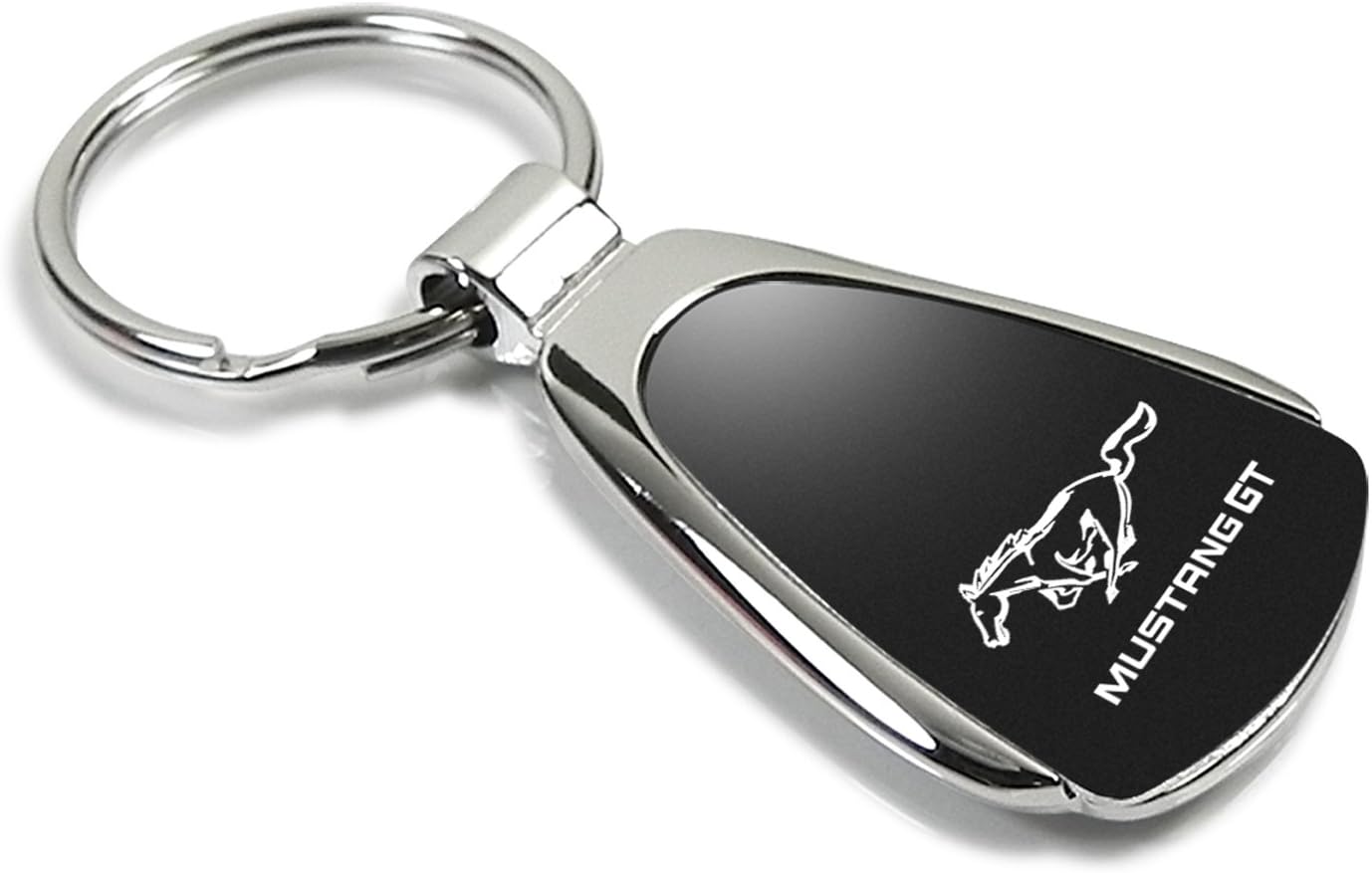 Au-TOMOTIVE GOLD, INC – Llavero de lágrima negra con licencia oficial para Mustang GT, Negro –