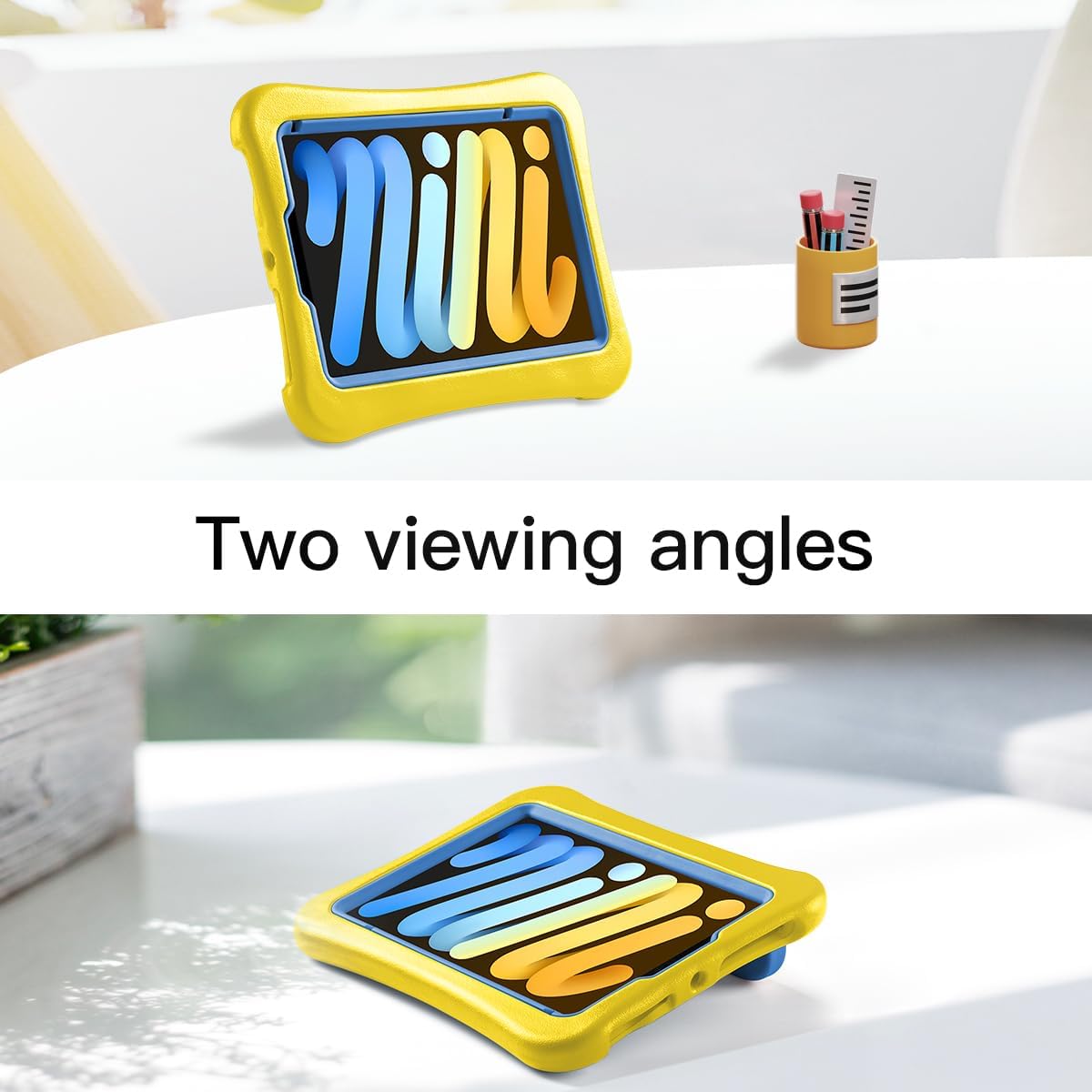 Funda para iPad Mini 6 2021, ligera, resistente, a prueba de golpes, a prueba de caídas con asasoporte, funda protectora para niños para iPad Mini 6