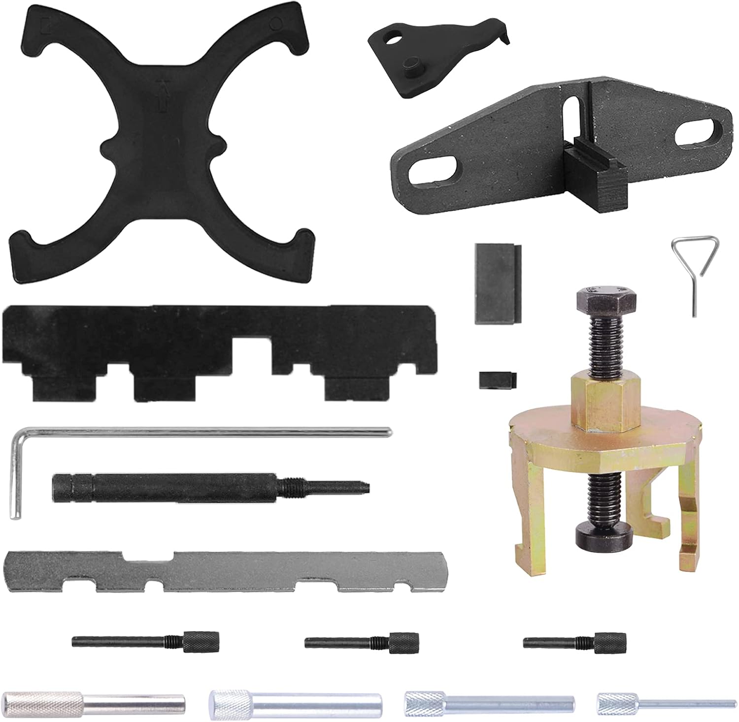 DAYUAN Kit de herramientas de sincronización del motor compatible con Ford Mazda árbol de levas volante herramientas de bloqueo 1.4 1.6 1.8 2.0