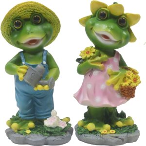 WTREEW Estatua de jardín de ranas Estatua de pareja de rana feliz para el hogar, jardín, patio, decoración de rana, regalo para padres, pareja, WTREEW Estatua de jardín de ranas Estatua de pareja de rana feliz para el hogar, jardín, patio, decoración de rana, regalo para padres, pareja,