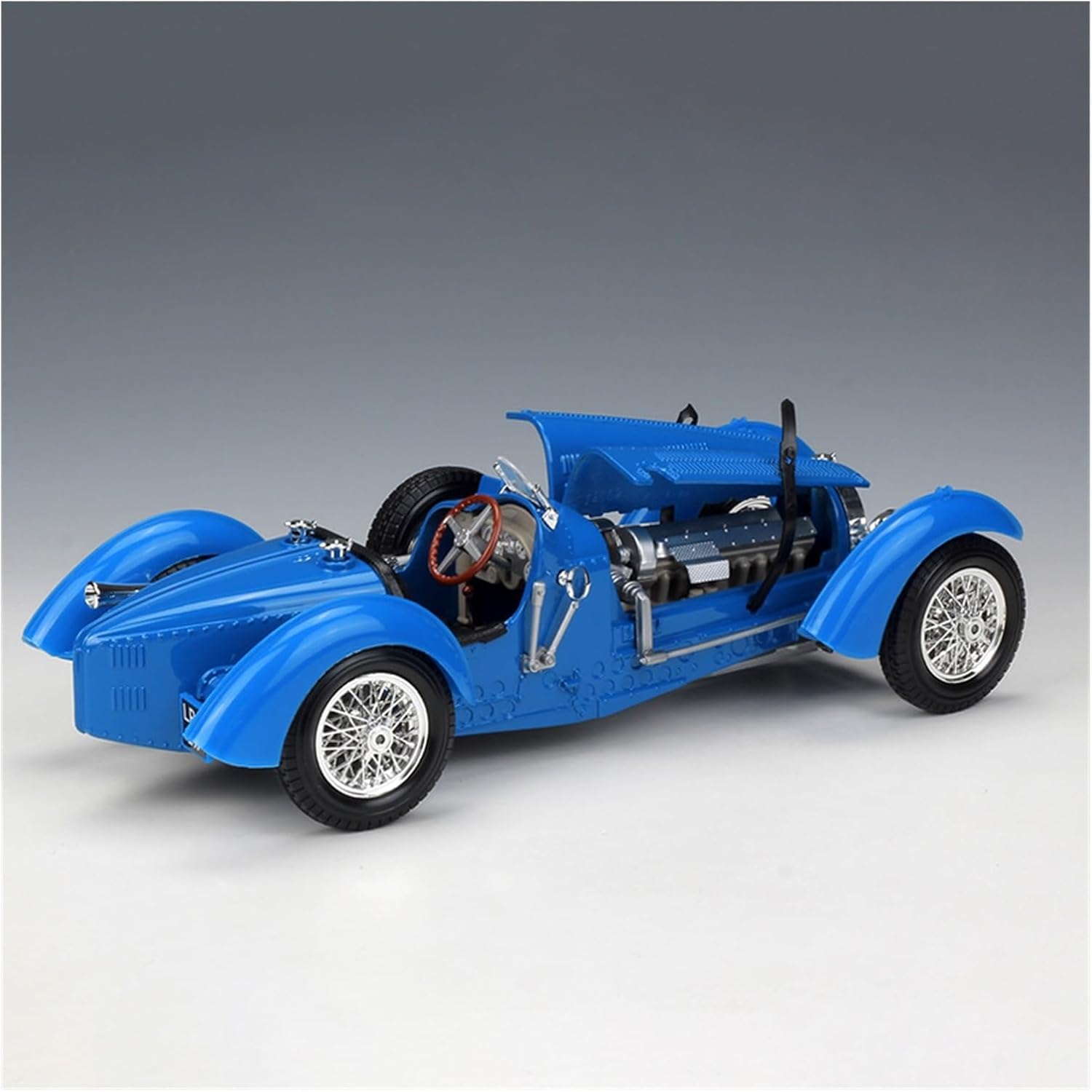 Vehículo de coche de resina de aleación modelo 1 18 apto para Bugatti tipo 59 1934 modelo de coche clásico de aleación de coche Escala Hobby Die