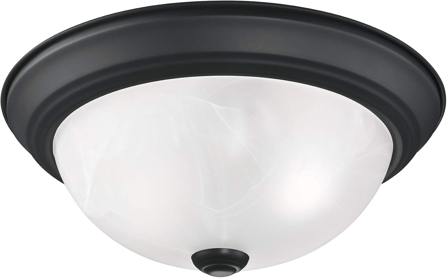 Design House 588251 Lámpara de techo tradicional de 2 luces regulable para interiores con cristal de alabastro para dormitorio, pasillo, cocina,