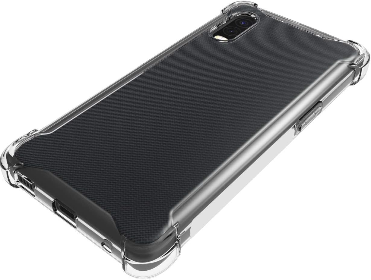 Funda para Samsung Galaxy XCover Pro Clear TPU Cuatro Esquinas Funda Protectora Transparente Suave Funda