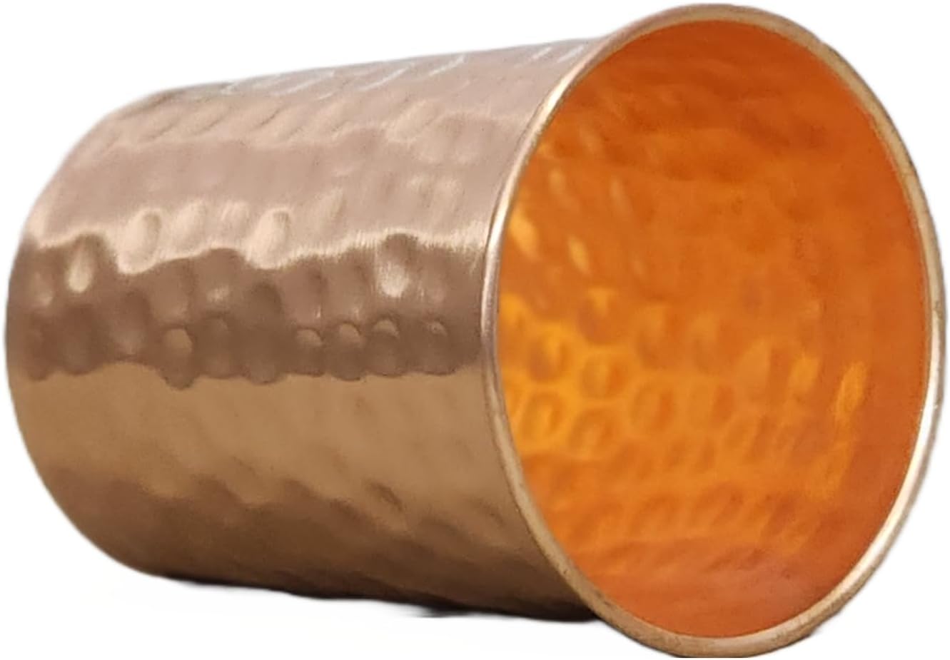 AWF – Vaso de agua de cobre puro martillado de 8 onzas líquidas, vasos mezclados hechos a mano, cobre ayurveda, yoga, el mejor regalo de Pascua,