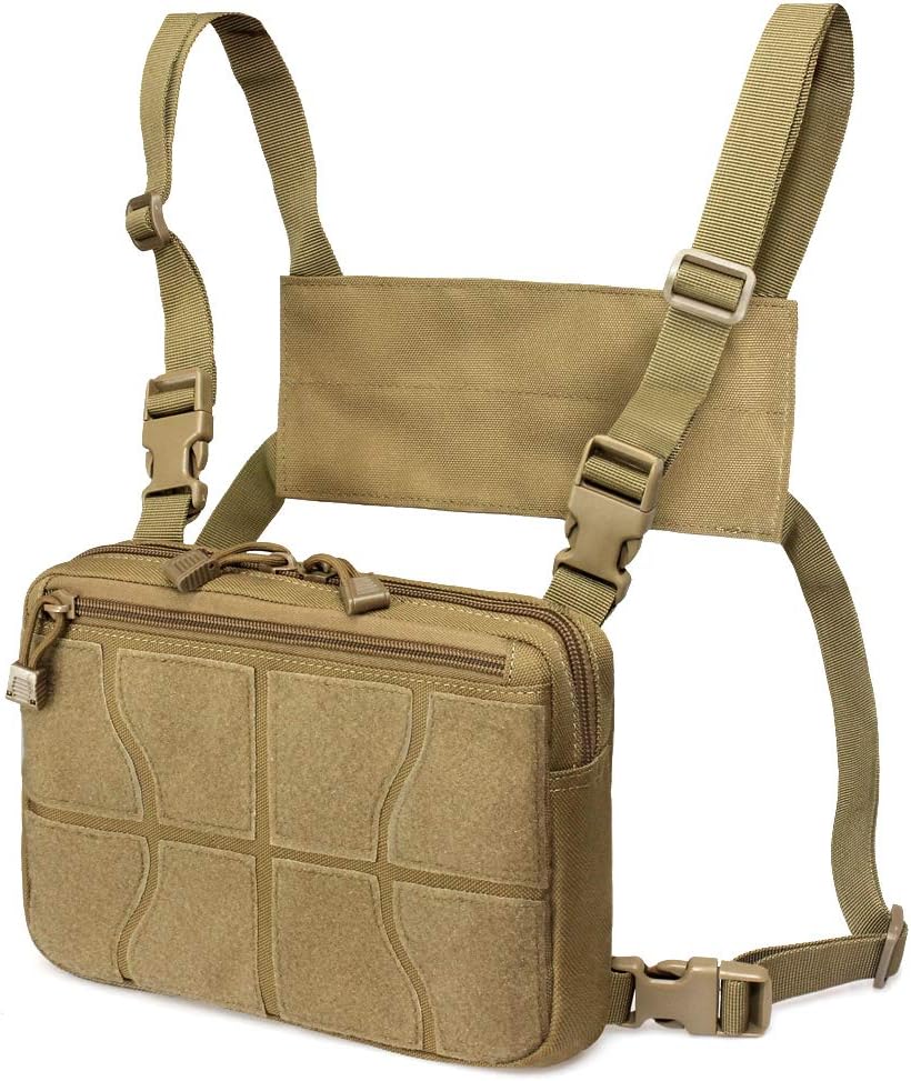 WYNEX Recon Kit bolsa, mochila táctica para el pecho, bolsa frontal de Molle, bolsa frontal multiusos, bolsa de transporte EDC oculta