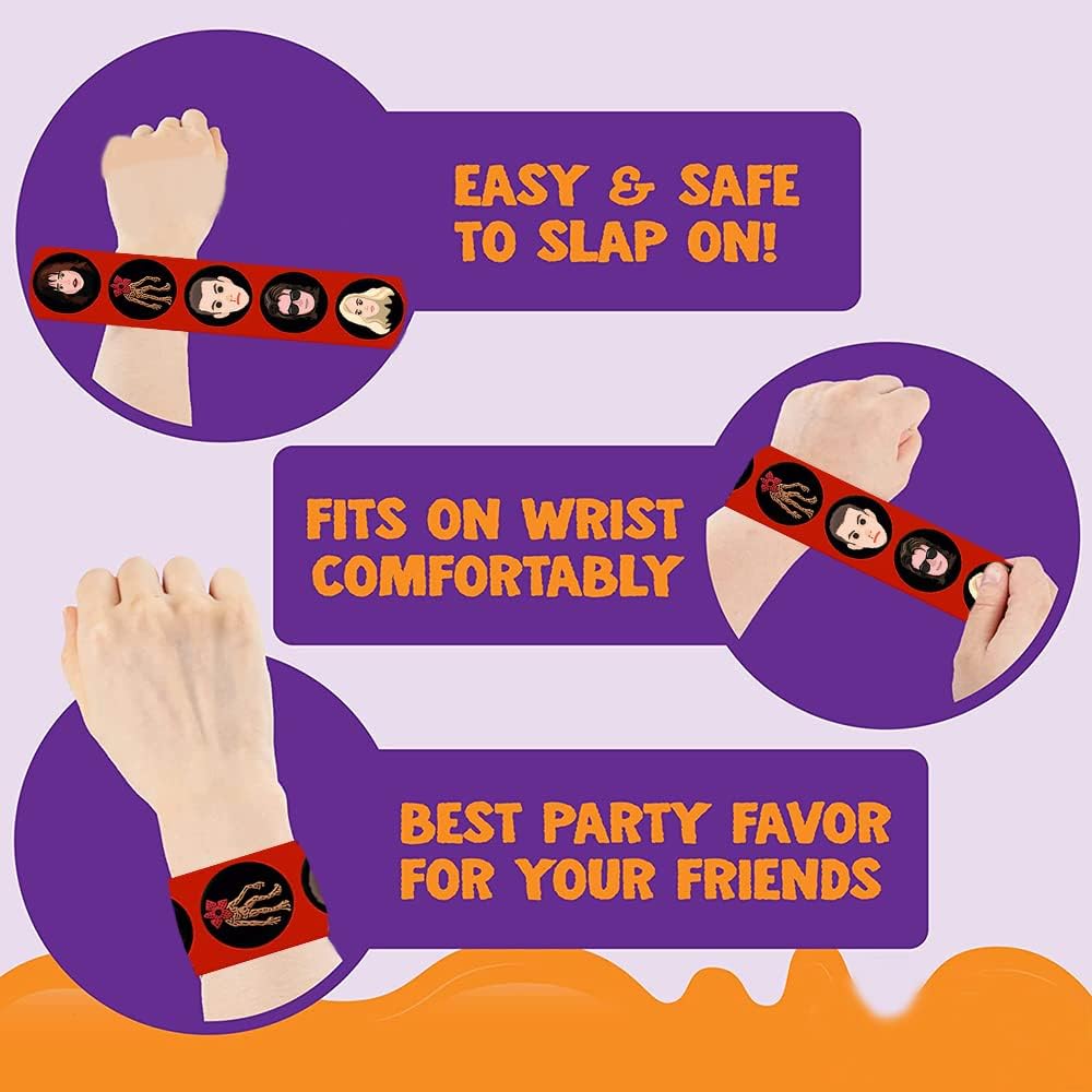 Juego de pulseras Stranger Slap para niños, regalos de fiesta con temática extraña, suministros de fiesta de cumpleaños, decoraciones de bolsas de