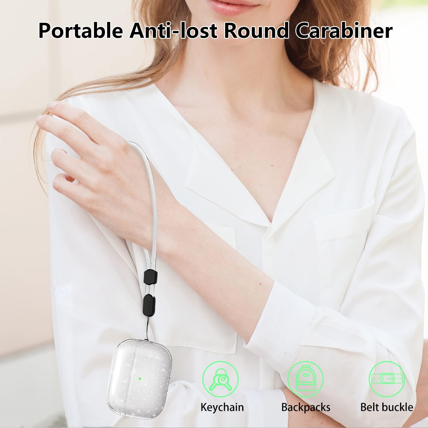 Aircawin Funda transparente para Airpods Pro 2, funda transparente de TPU suave para Airpods Pro de 2 generación, funda protectora completa,
