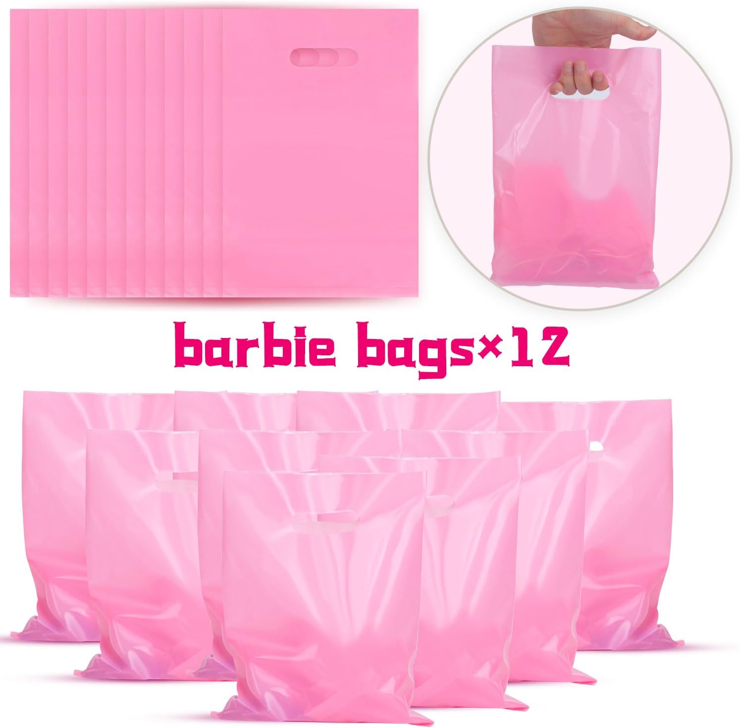 Kit de 84 recuerdos de fiesta Barbi, decoraciones de fiesta de princesa rosa, regalos de fiesta de Barbi para bolsas de regalos para niños (incluye