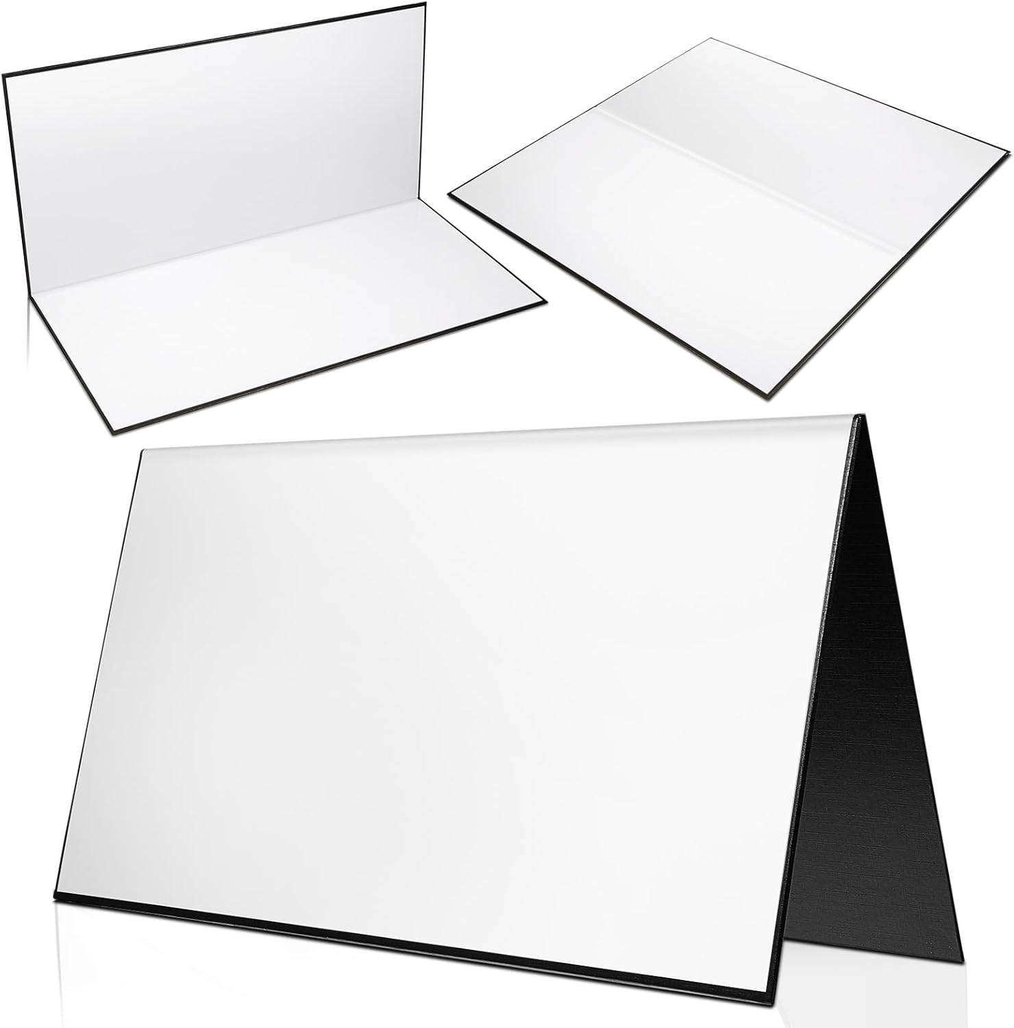 4 piezas de tablero de juego plegable en blanco, haz tu propio tablero de juego, tablero de juego en blanco de borrado en seco para la escuela,