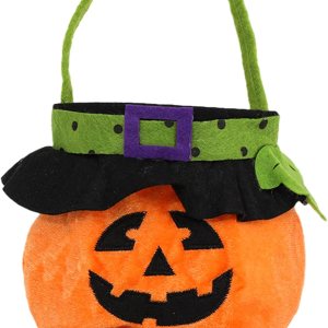 Bolsas de golosinas de Halloween para dulce o truco, bolsas de calabaza reutilizables, bolsas de lona para suministros de fiesta Bolsas de golosinas de Halloween para dulce o truco, bolsas de calabaza reutilizables, bolsas de lona para suministros de fiesta