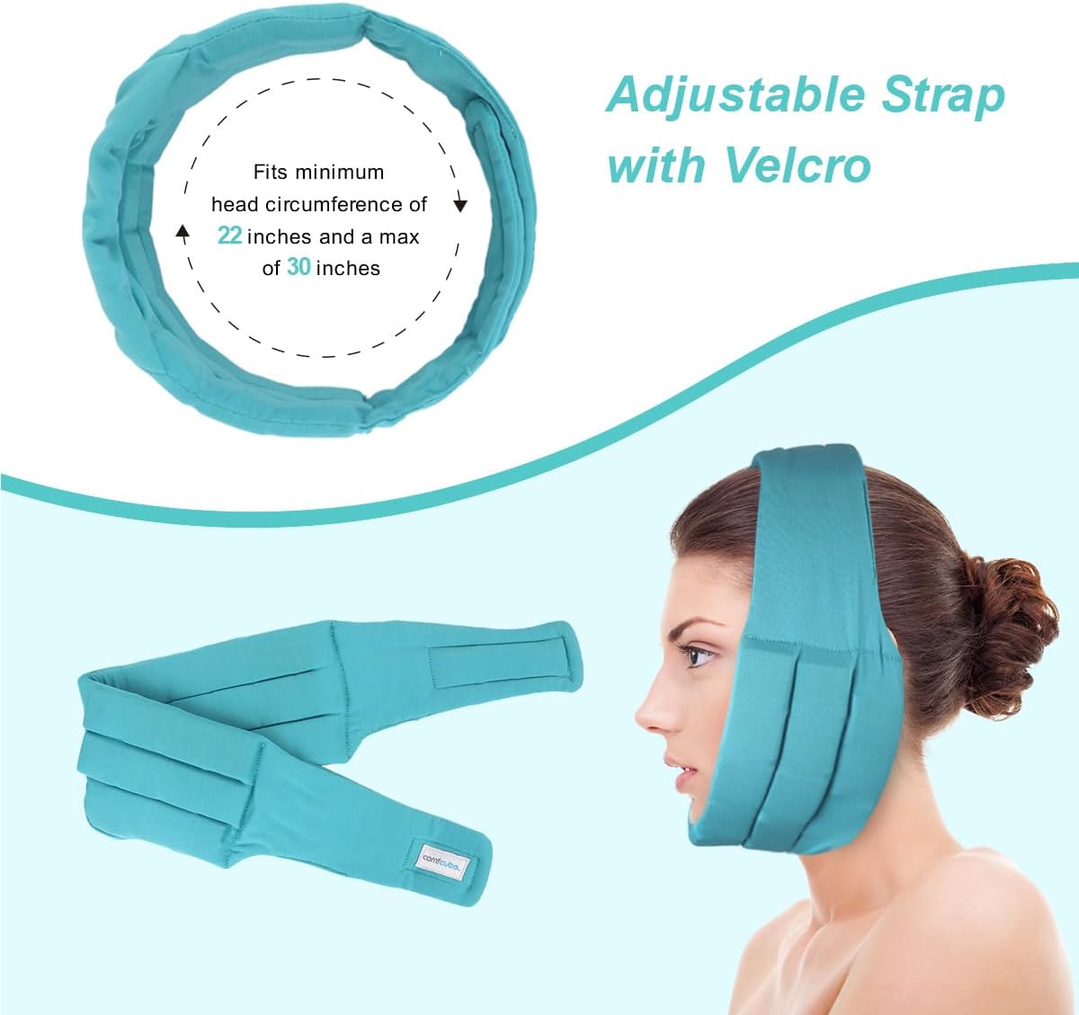 Paquete de hielo facial para muelas del juicio, terapia de frío de larga duración, 2 horas de duración, envoltura flexible para la cabeza para