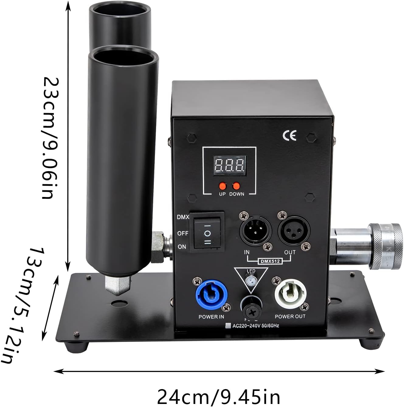 Máquina de humo, máquina de niebla de columna DNYSYSJ de 150 W, altura de pulverización de 16.4-19.7 ft16.4-19.68 pies, perfecta para bodas,