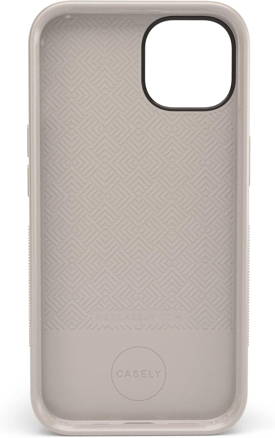 Casely Funda para iPhone 14  Taupe on Nude  Crema estética beige sólido neutro  Compatible con MagSafe