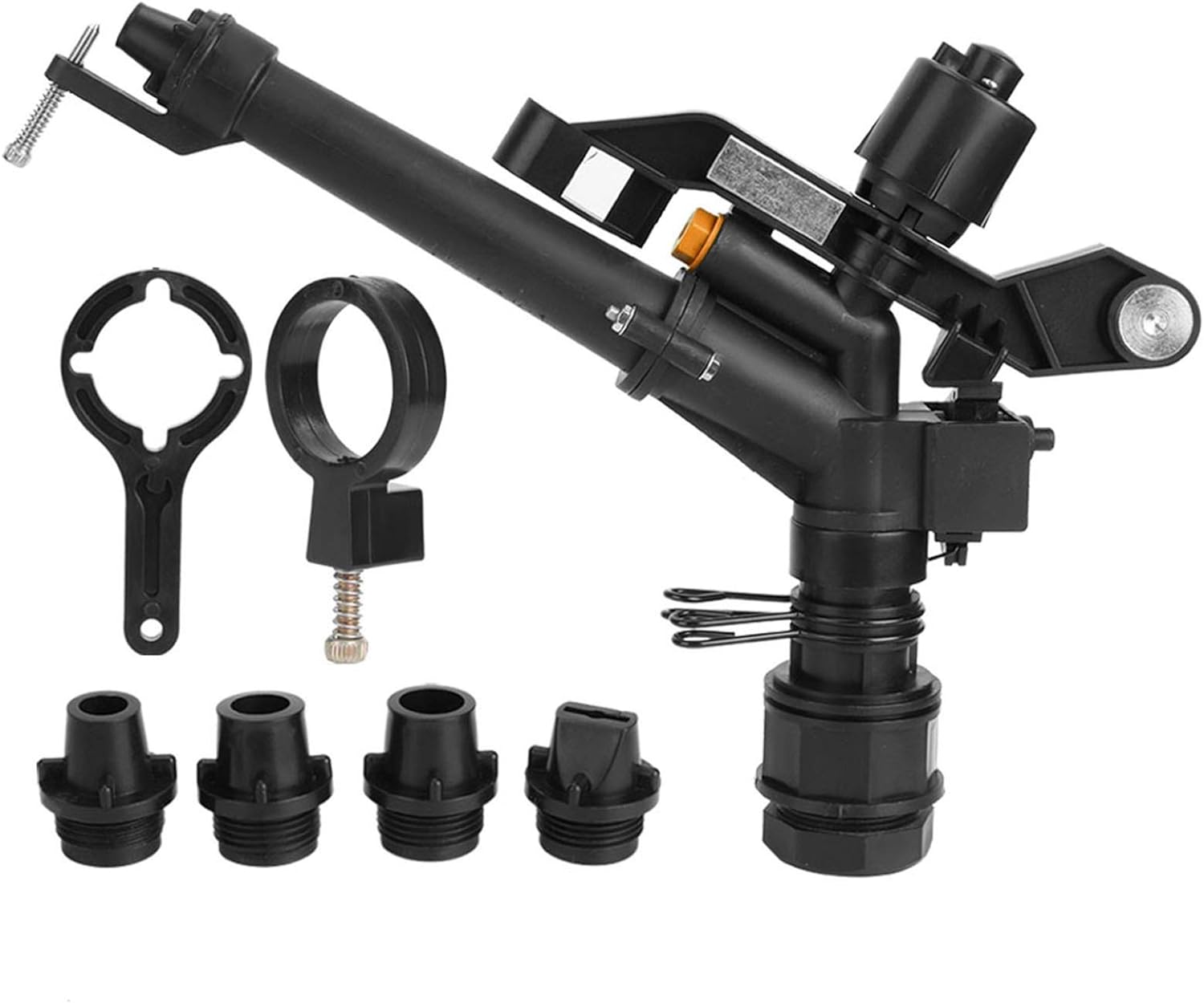 Fydun Rosca DN25 Fem de 1.5 a 1 pulgada con brazo oscilante giratorio de 360 grados, riego de granja de 1.5 a 1 pulgada DN25 para familia