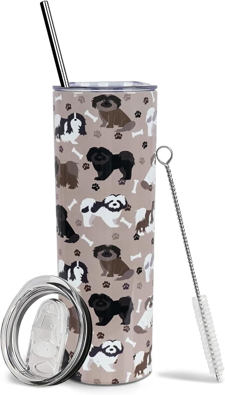 Shih Tzu Regalos para mujeres, vaso Shih Tzu, regalos para amantes de los perros, regalo para perros, tazas de café de viaje Shih Tzu para bebidas