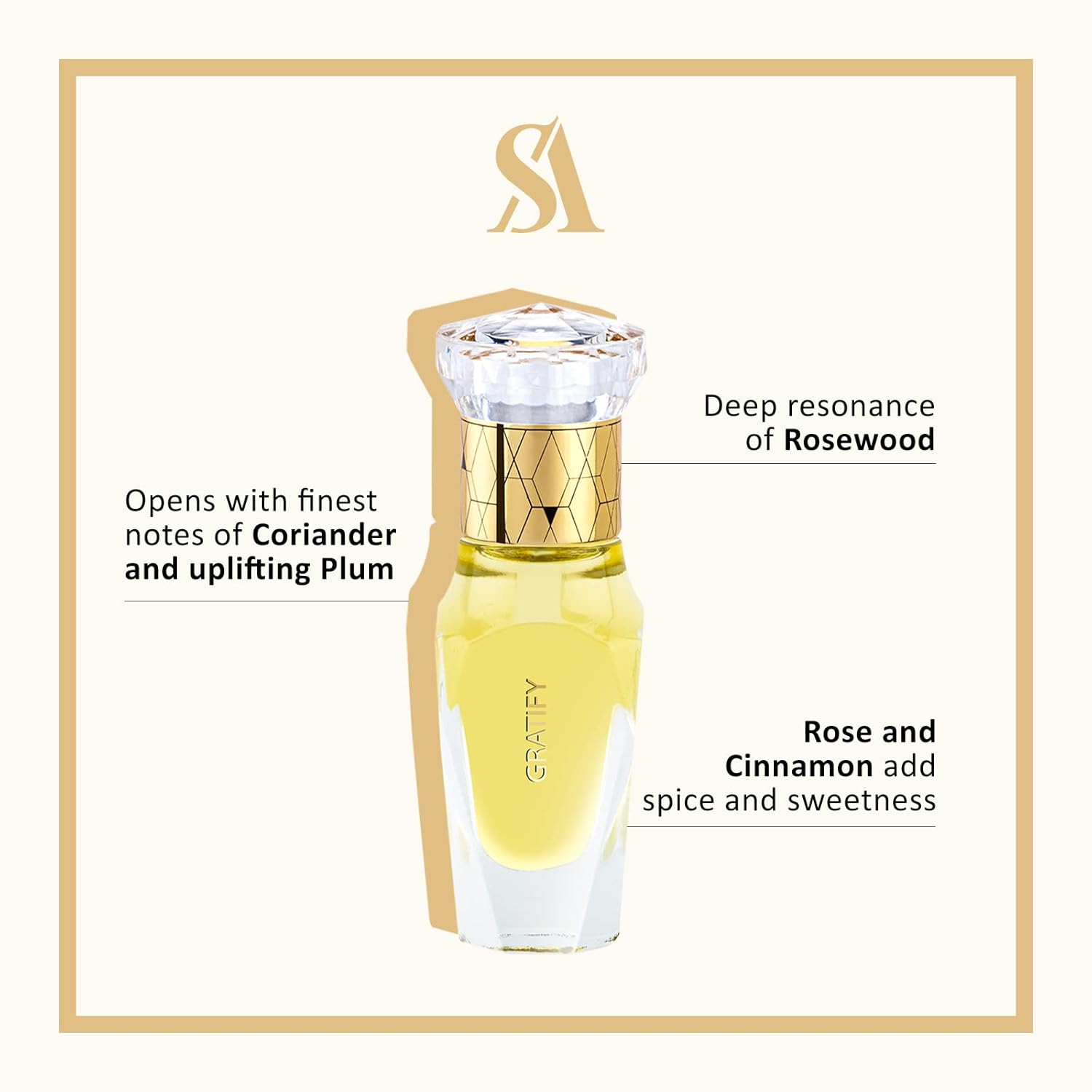 Swiss Arabian Gratify For Unisex  Productos de lujo de Dubai  Aceite de perfume personal de larga duración  Una fragancia seductora,