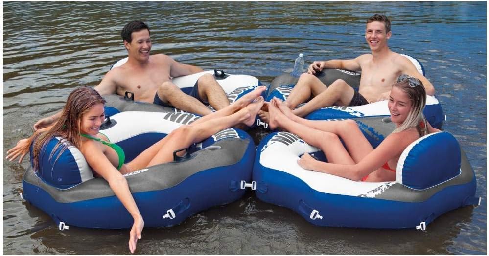 Intex River Run Single Person Inflatable Connecting Lounge Tube