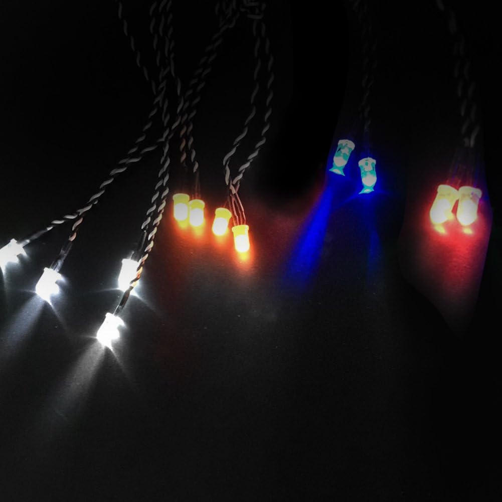 VBESTLIFE Accesorio RC, kit de sistema de iluminación LED de 12 luces intermitentes de simulación para 110 18 RC cochecamiónoruga