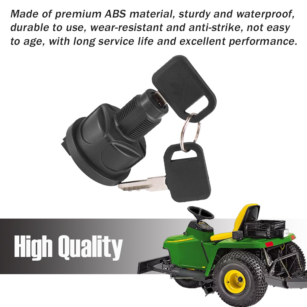 Interruptor giratorio de encendido con llaves AUC15805 TCA26088 TCA24615 UC10104 AUC13979 se adapta a John Deere 636M 648M 652M 652R Quik-Trak