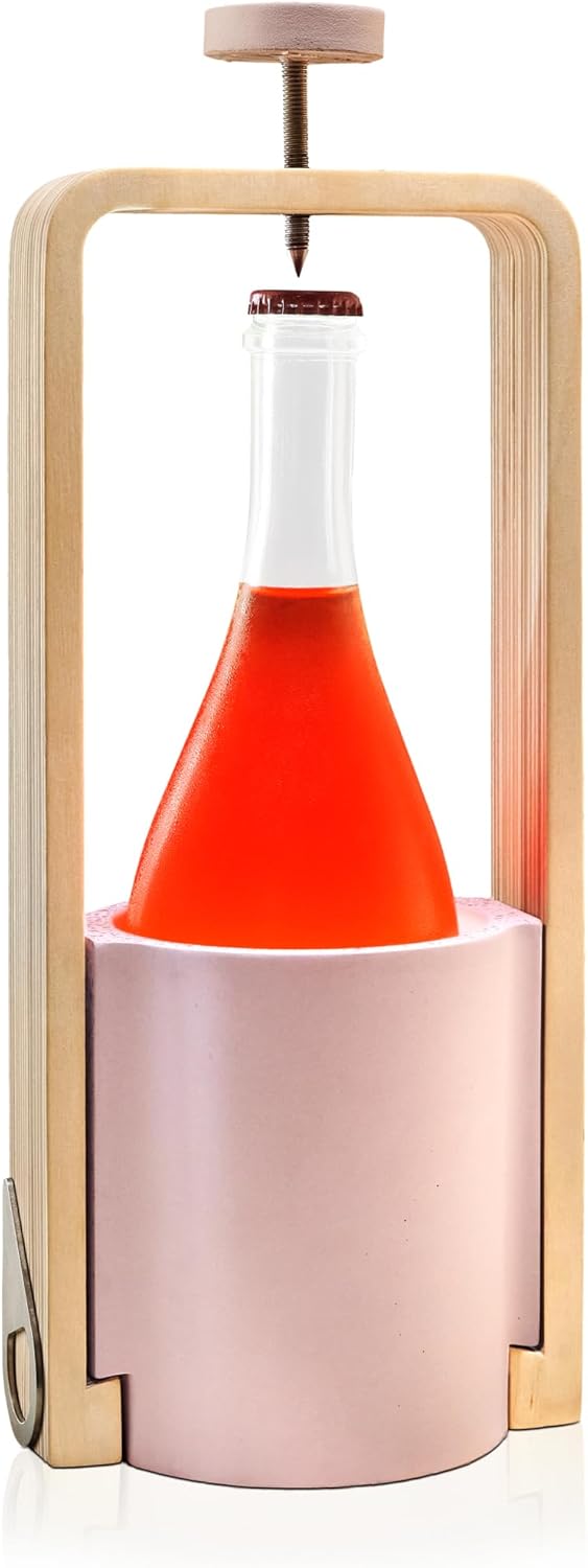 Juego abridor de vino espumoso – Abrebotellas para vinos Pétillant Naturel. – Abrebotellas con corona para los amantes de Pét-Nat.