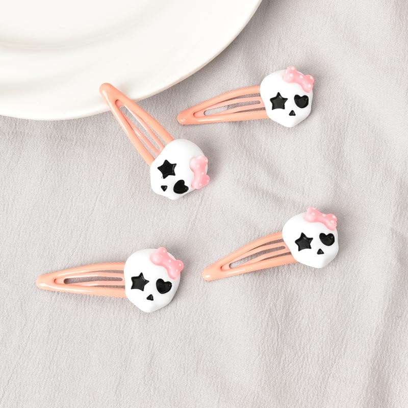 Pinzas para el cabello de color rosa para mujeres y niñas, pinzas góticas para el cabello para adolescentes y niñas, clip de pelo de Halloween para