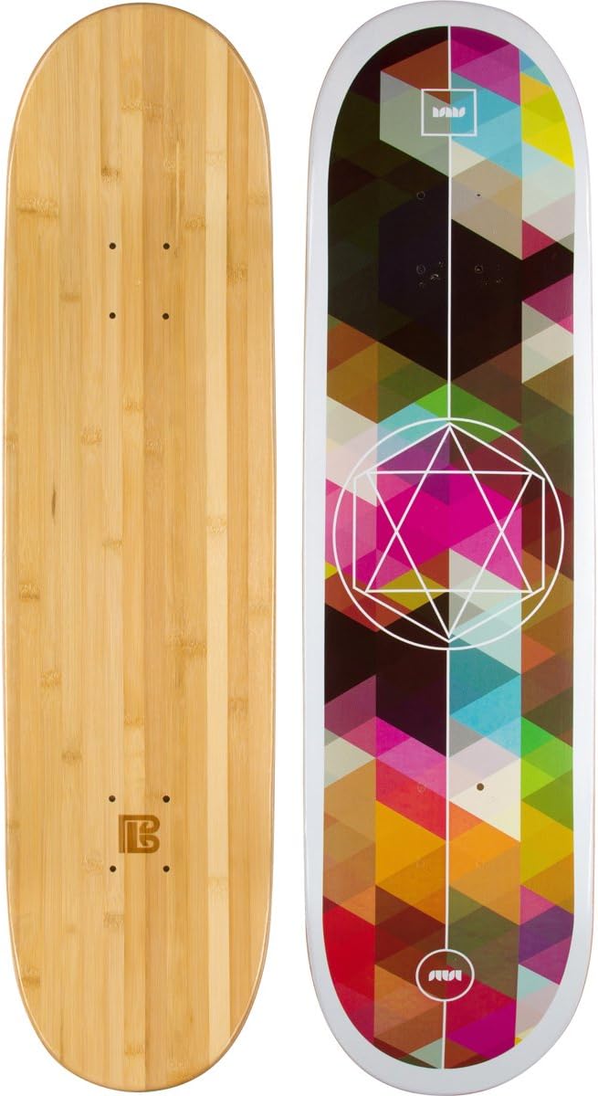 Bamboo Skateboards Graphic – Tabla de skateboard (bambú, duran más que el arce, respetuosa con el medio ambiente)
