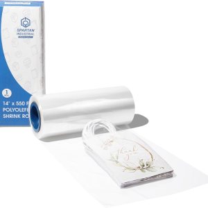 Spartan Industrial – Rollo de envoltura termorretráctil de poliolefina de 14 pulgadas x 550 pies – Película termorretráctil de calibre 80 para Spartan Industrial – Rollo de envoltura termorretráctil de poliolefina de 14 pulgadas x 550 pies – Película termorretráctil de calibre 80 para