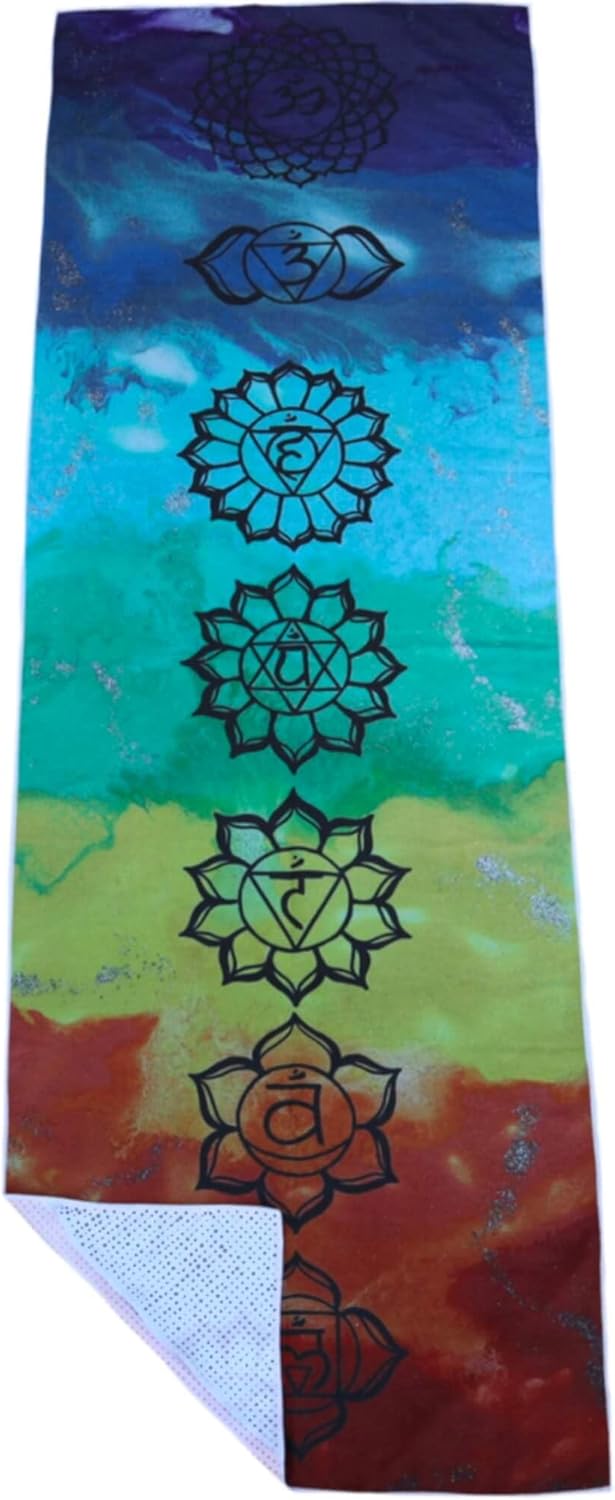 MIND BODY ART Toalla de yoga  Toalla para esterilla de yoga  Toallas de yoga para yoga caliente antideslizante  Toalla de yoga caliente  con