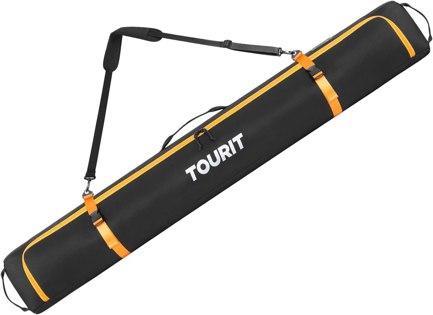 TOURIT Bolsa de esquí para viajes aéreos, protección totalmente acolchada de 360, Oxford 900D, resistente al agua, almacenamiento independiente para
